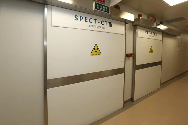 >What areas need radiation protection measures for hospital decoration?